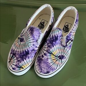 Vans Multicolor Tie-Dye Slip-On Shoes
